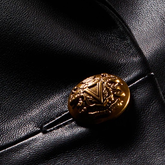 Veronica Beard Vega Leather Dickey Jacket - Picture 3 of 8